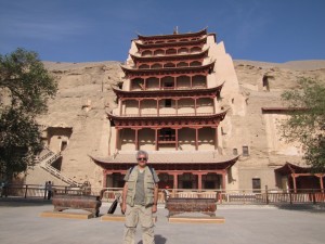 Entrada principal a las grutas de Mogao, Dunhuang, 28 de mayo 2011