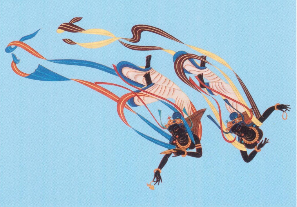 Fei Tian - Apsaras Voladoras, Grutas de Mogao, Dunhuang