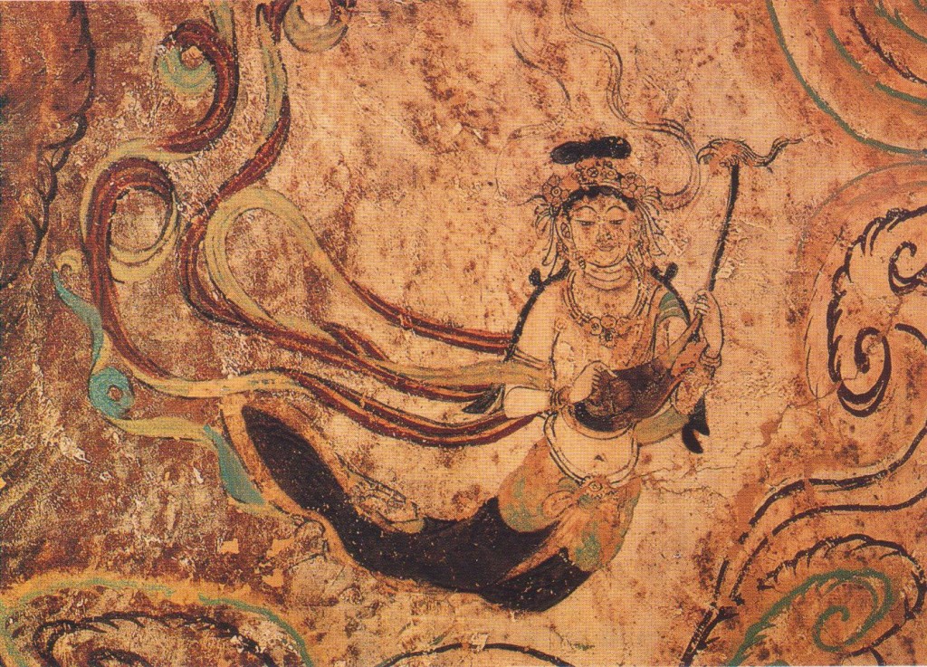 Feitian - Apsara voladora, Grutas de Mogao, Dunhuang